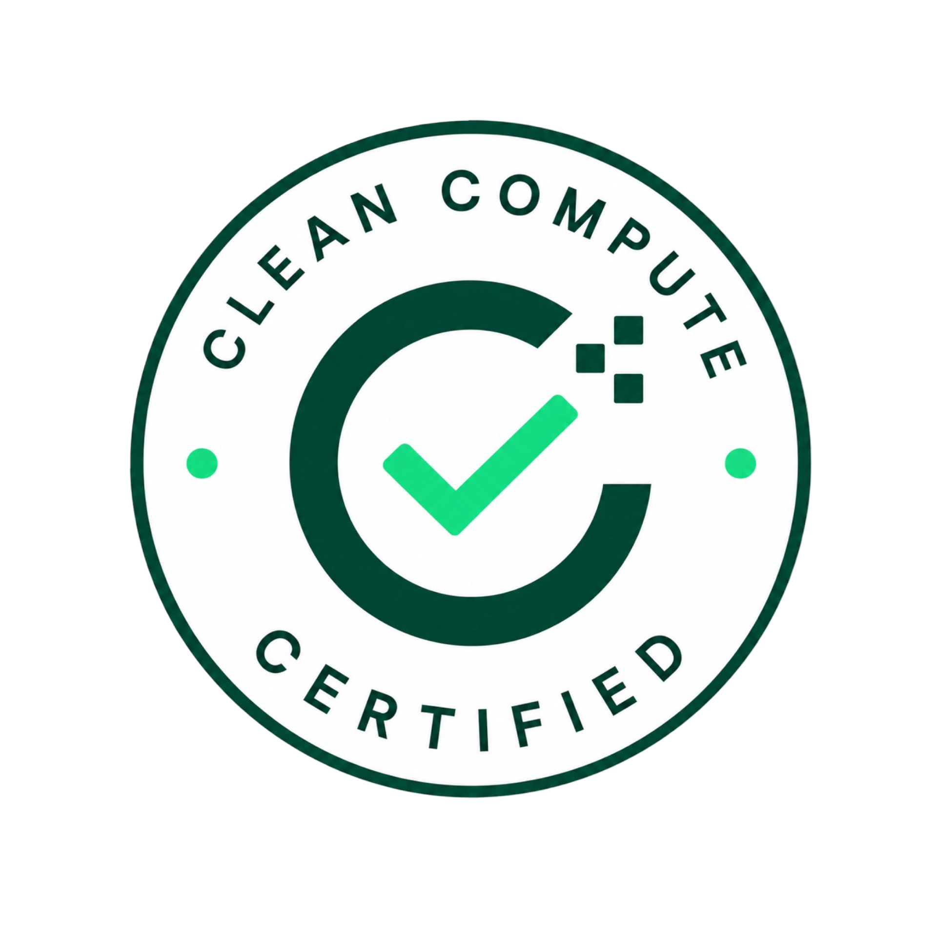 Clean Compute verified badge